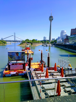 Wettkampfstätte Finals 2023 auf dem Wasser