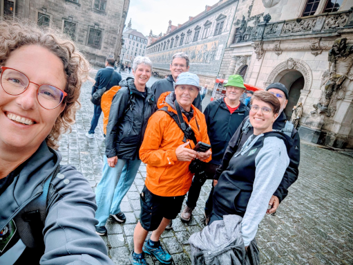 Teilnehmer des BSV Ulm bei einer Führung durch Dresden