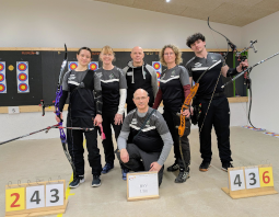 Mannschaft des BSV Ulm auf der Landesoberliga Süd Recurve, 4. Platz
