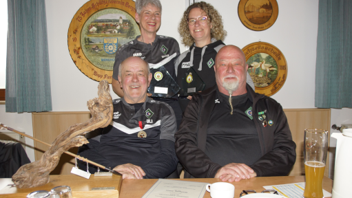 Gisela, Diana, Uli und Wolfgang auf dem kreisschützentag 2026